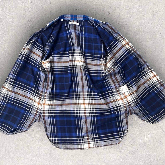**Sold** Givenchy Pieced Flannel Shirt - Picture 6 of 9